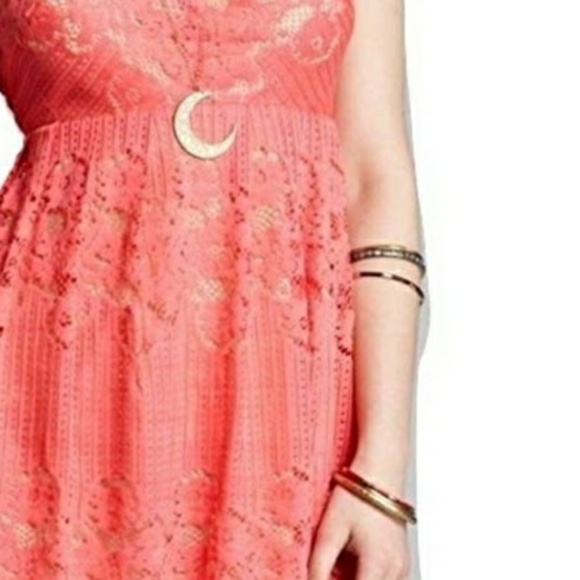 FREE PEOPLE CHERRY ROCCO LACE DRESS - Picture 8 of 8